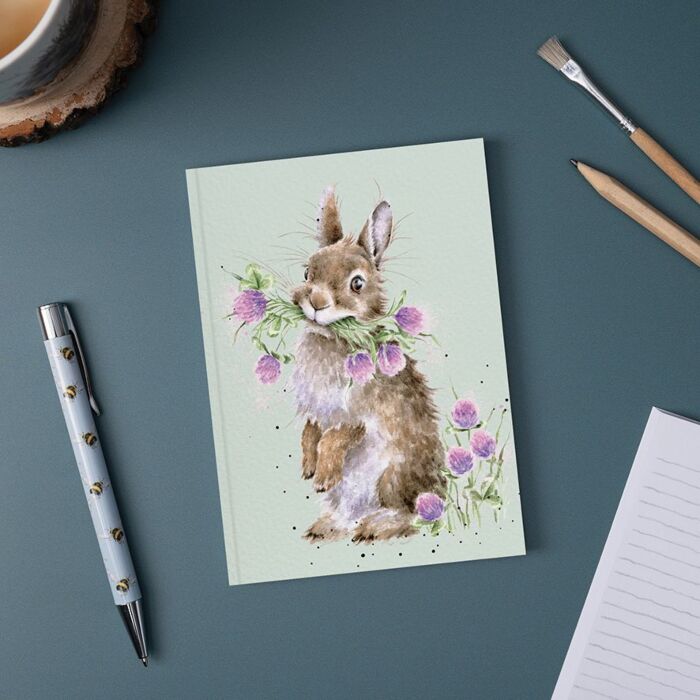 Wrendale Designs "Head Clover Heels" Rabbit A6 Notebook